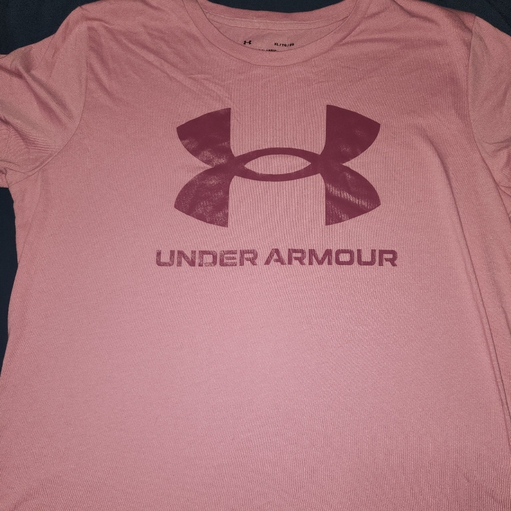 Under Armour Rose Tee with Logo